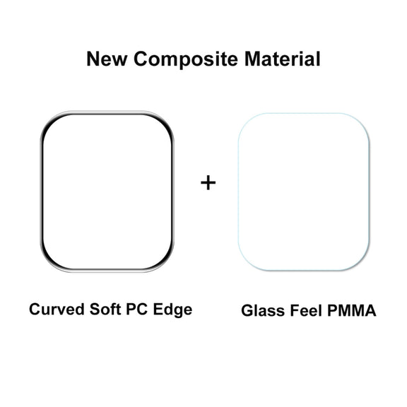 10 PCS ENKAY Hat-Prince 3D Full Coverage Soft PC Edge + PMMA HD Screen Protector Film For Apple Watch Series 7 45mm