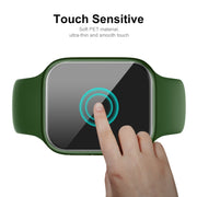 2 PCS ENKAY Hat-Prince Case Friendly 3D Full Screen PET Curved Hot Bending HD Screen Protector Film For Apple Watch Series 7 41mm(Black)