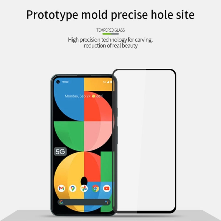 For Google Pixel 5A 5G PINWUYO 9H 2.5D Full Screen Tempered Glass Film(Black)