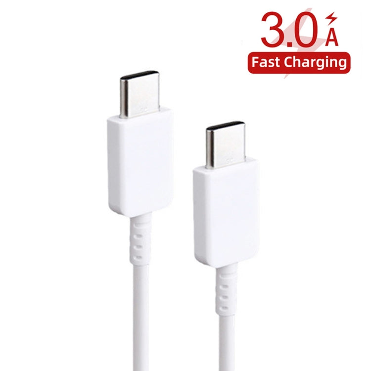 XJ-69 5 PCS 1m 3A USB-C / Type-C to Type-C TPU Charging Sync Data Cable for Mobile Phone(White)