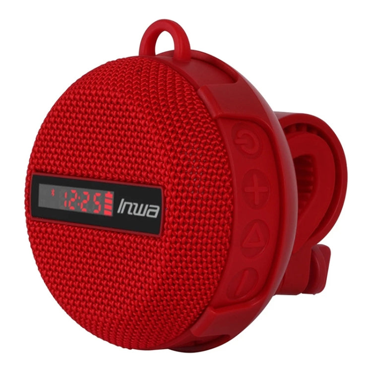 BT368 LED Digital Display Outdoor Portable IPX65 Water-resistant Bluetooth Speaker(Red)