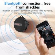 BT368 LED Digital Display Outdoor Portable IPX65 Water-resistant Bluetooth Speaker(Red)