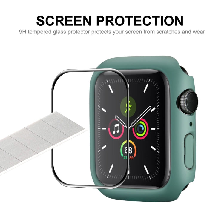 ENKAY Hat-Prince PC Frame + Full Coverage PMMA HD Screen Protector Film For Apple Watch Series 8 / 7 41mm(White)