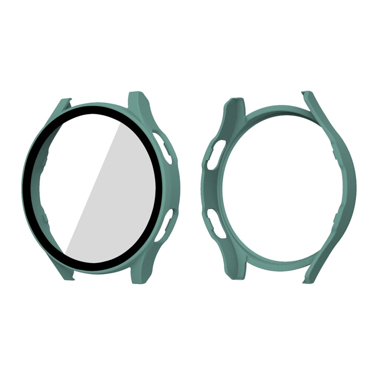 ENKAY Hat-Prince Full Coverage PC Frame + Tempered Glass Protector Composite Case for Samsung Galaxy Watch4 44mm(Green) - Watch Cases by ENKAY