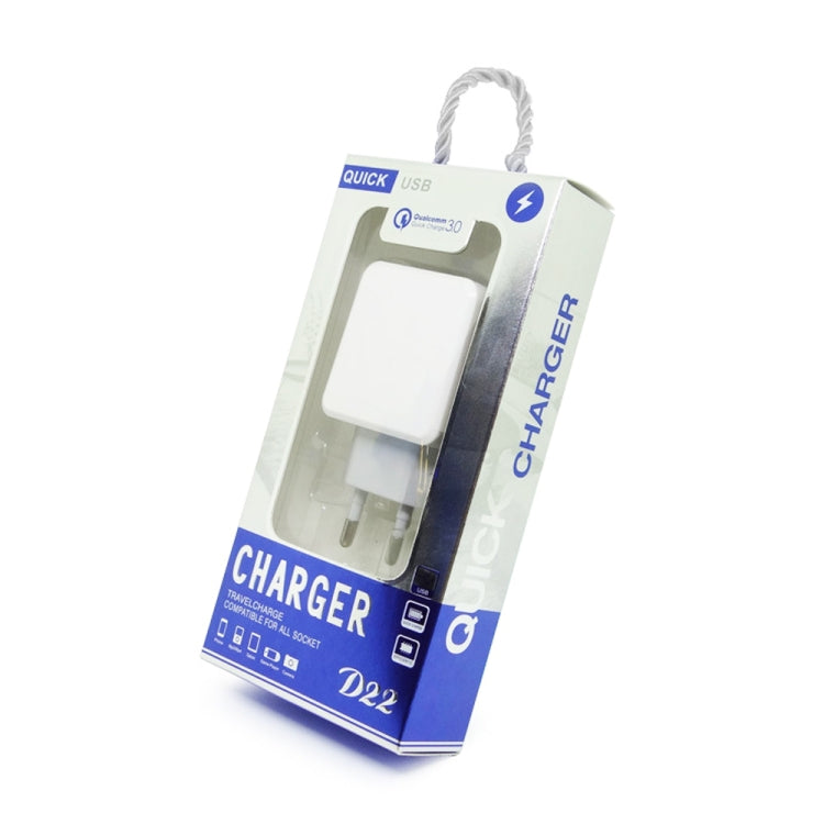 CS-20W Mini Portable PD3.0 + QC3.0 Dual Ports Fast Charger with 3A Type-C to 8 Pin Data Cable(US Plug)