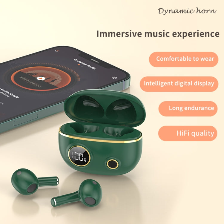 PRO100 TWS Bluetooth 5.2 Noise Canceling Water-resistant Earphones 9D Stereo Sports Headphone with Charging Case(Black)