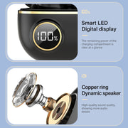 PRO100 TWS Bluetooth 5.2 Noise Canceling Water-resistant Earphones 9D Stereo Sports Headphone with Charging Case(Black)