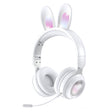 KE-01 Rabbit Ear Wireless Bluetooth 5.0 Stereo Music Foldable Headset with Mic For PC(Ivory White) - Headset & Headphone by PMC TechLife | Online Shopping South Africa | PMC TechLife