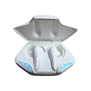 TWS-G11 Bluetooth 5.0 Low Latency TWS Stereo Gaming Earphone with Cool LED(White)