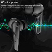 TWS-G11 Bluetooth 5.0 Low Latency TWS Stereo Gaming Earphone with Cool LED(Yellow)