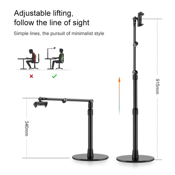 AP-4P Desktop Stand for Tablet PC and Mbile Phone, 3.5-6 inch AluminumBase