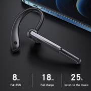 P40 Wireless Bluetooth 5.1 Business Noise Cancelling Earphone with Mic Support Handsfree(Black)