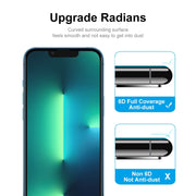 For iPhone 13 / 13 Pro 5pcs ENKAY Hat-Prince Full Glue Tempered Glass 6D Full Coverage Anti-scratch Protector