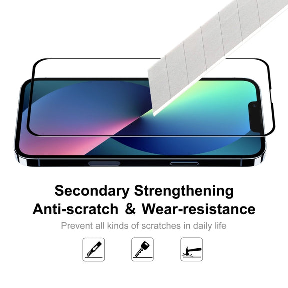 For iPhone 13 / 13 Pro 5pcs ENKAY Hat-Prince Full Glue Tempered Glass 6D Full Coverage Anti-scratch Protector