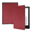 For Amazon Kindle Paperwhite 5 2021 ENKAY Solid Color Denim Texture Horizontal Flip Leather Tablet Case with Sleep / Wake-up Function(Wine Red) - free shipping - PMC TechLife - Order now!