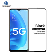 For OPPO A55 4G PINWUYO 9H 2.5D Full Screen Tempered Glass Film(Black)