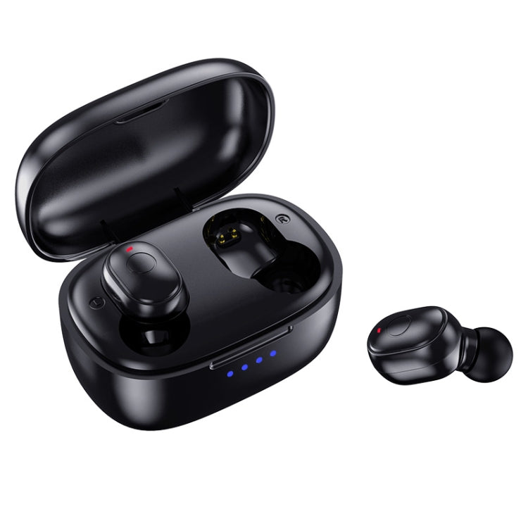 T&G TG911 Bluetooth V5.1 Sport Water-resistant Mini Touch-Control Noise Cancelling Earphones(Black)