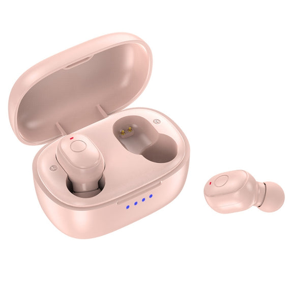 T&G TG911 Bluetooth V5.1 Sport Water-resistant Mini Touch-Control Noise Cancelling Earphones(Fink)