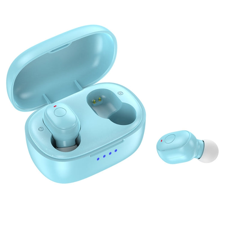 T&G TG911 Bluetooth V5.1 Sport Water-resistant Mini Touch-Control Noise Cancelling Earphones(Blue)