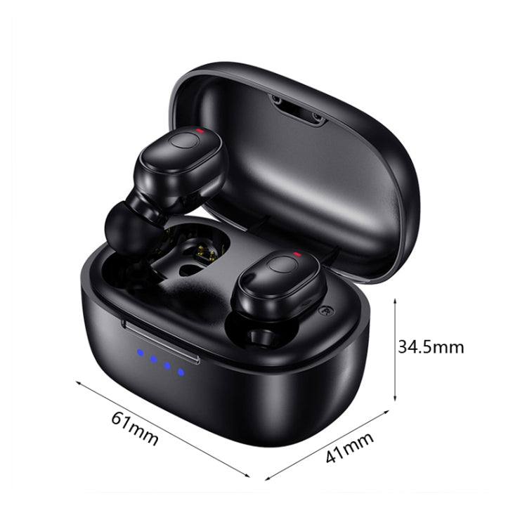 T&G TG911 Bluetooth V5.1 Sport Water-resistant Mini Touch-Control Noise Cancelling Earphones(White)