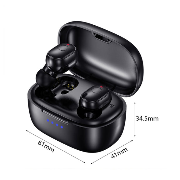 T&G TG911 Bluetooth V5.1 Sport Water-resistant Mini Touch-Control Noise Cancelling Earphones(White)