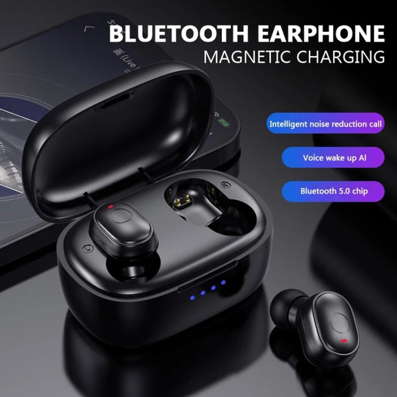 T&G TG911 Bluetooth V5.1 Sport Water-resistant Mini Touch-Control Noise Cancelling Earphones(White)