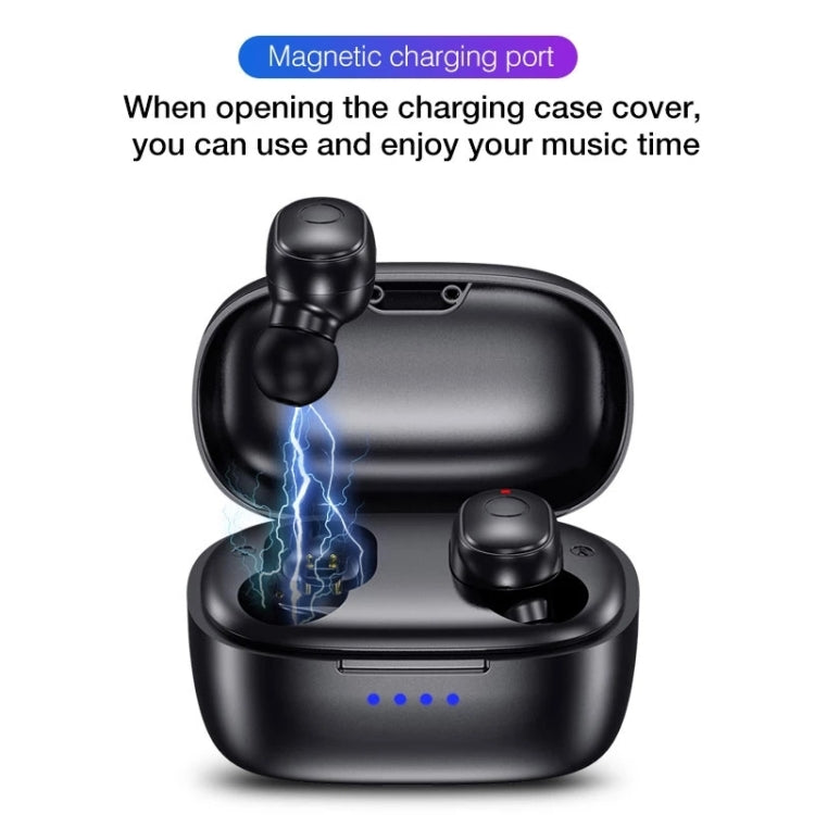 T&G TG911 Bluetooth V5.1 Sport Water-resistant Mini Touch-Control Noise Cancelling Earphones(White)