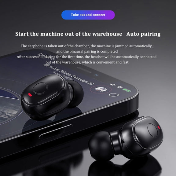 T&G TG911 Bluetooth V5.1 Sport Water-resistant Mini Touch-Control Noise Cancelling Earphones(Fink)