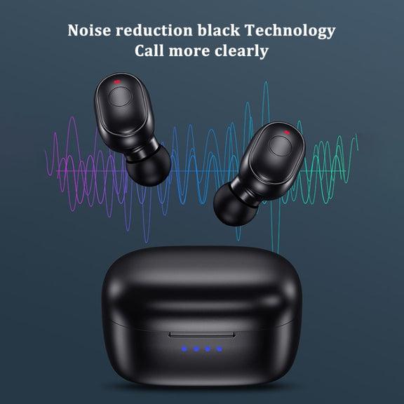 T&G TG911 Bluetooth V5.1 Sport Water-resistant Mini Touch-Control Noise Cancelling Earphones(White)