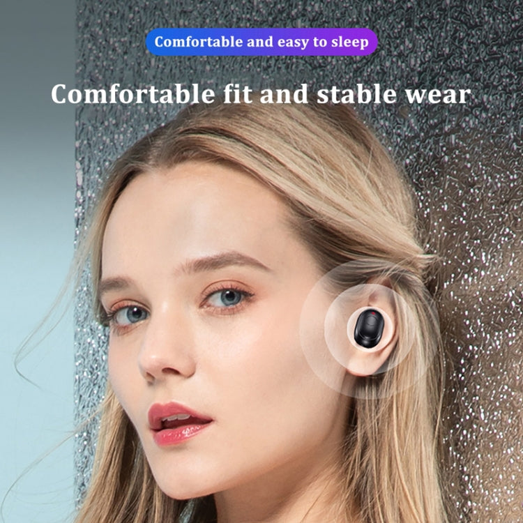 T&G TG911 Bluetooth V5.1 Sport Water-resistant Mini Touch-Control Noise Cancelling Earphones(White)