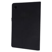 For Samsung Galaxy Tab A8 10.5 2021 Horizontal Flip Fabric PU Leather Tablet Case with Card Slots & Holder(Black)