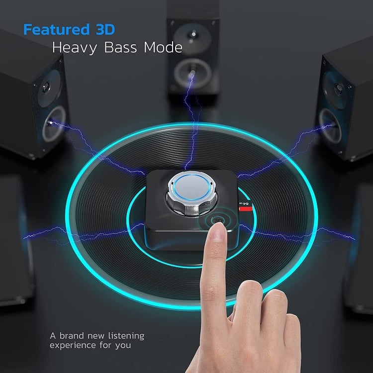 C39 Bluetooth 5.0 Receiver RCA to 3.5mm Wireless Audio Converter Support TF Card