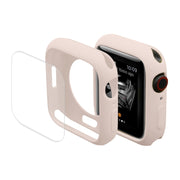 ENKAY Hat-Prince Protective TPU Watch Case + Full Coverage PET Screen Protector Film For Apple Watch Series 8 / 7 41mm(Pink)
