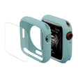 ENKAY Hat-Prince Protective TPU Watch Case + Full Coverage PET Screen Protector Film For Apple Watch Series 8 / 7 45mm(Green) - Watch Cases by ENKAY