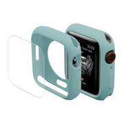ENKAY Hat-Prince Protective TPU Watch Case + Full Coverage PET Screen Protector Film For Apple Watch Series 8 / 7 45mm(Green) - Watch Cases by ENKAY