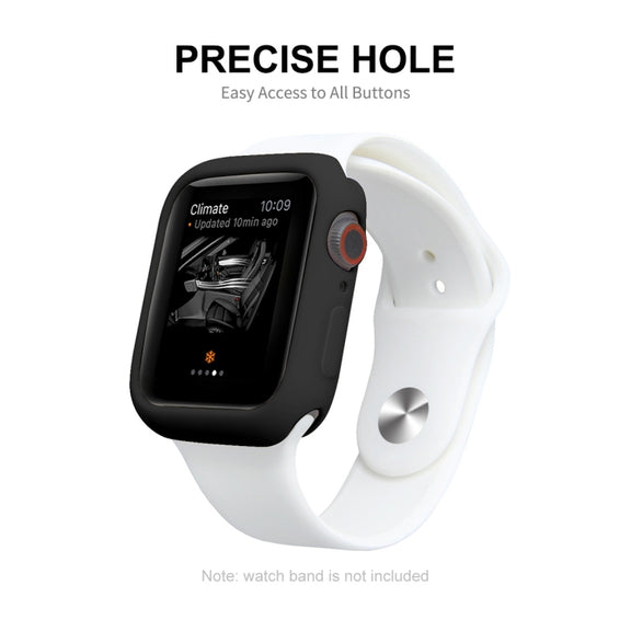 ENKAY Hat-Prince Protective TPU Watch Case + Full Coverage PET Screen Protector Film For Apple Watch Series 8 / 7 45mm(Dark Blue) - Watch Cases by ENKAY