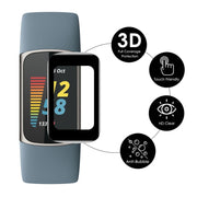 For Fitbit Charge 5 / Charge 6 10pcs ENKAY Hat-Prince 3D Curved Edge PC Edge PMMA HD Screen Film