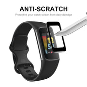 For Fitbit Charge 5 / Charge 6 10pcs ENKAY Hat-Prince 3D Curved Edge PC Edge PMMA HD Screen Film