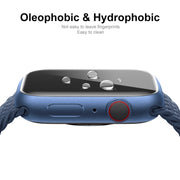 2 PCS ENKAY Hat-Prince 3D Curved Edge Full Coverage Full Tempered Glass HD Screen Protector Film For Apple Watch Series 7 41mm(Transparent)