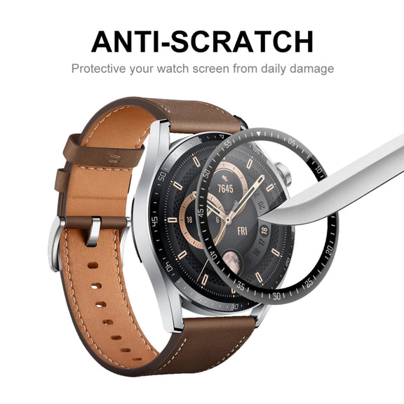 10 PCS For Huawei Watch GT 3 46mm ENKAY Hat-Prince Full Coverage 3D Curved Soft PC Edge + PMMA HD Screen Protector Film