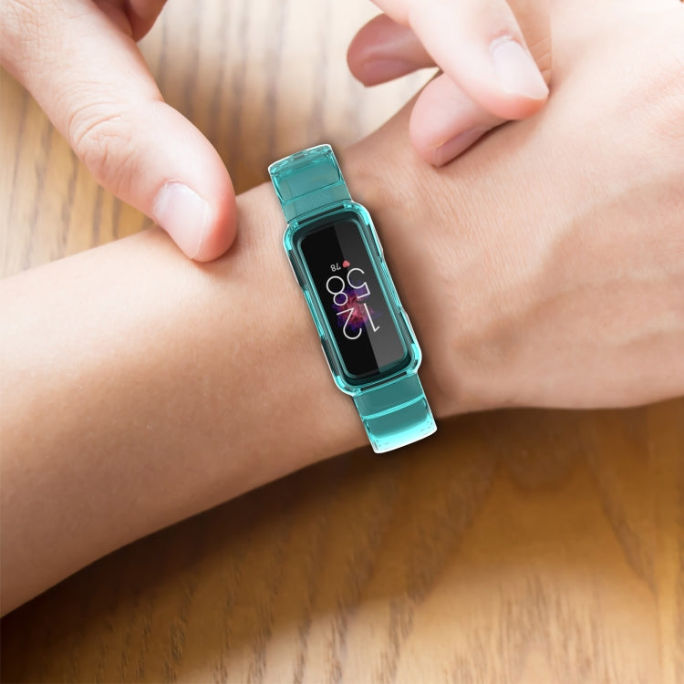 For Fitbit inspire HR Transparent Silicone Integrated Watch Band(Transparent)