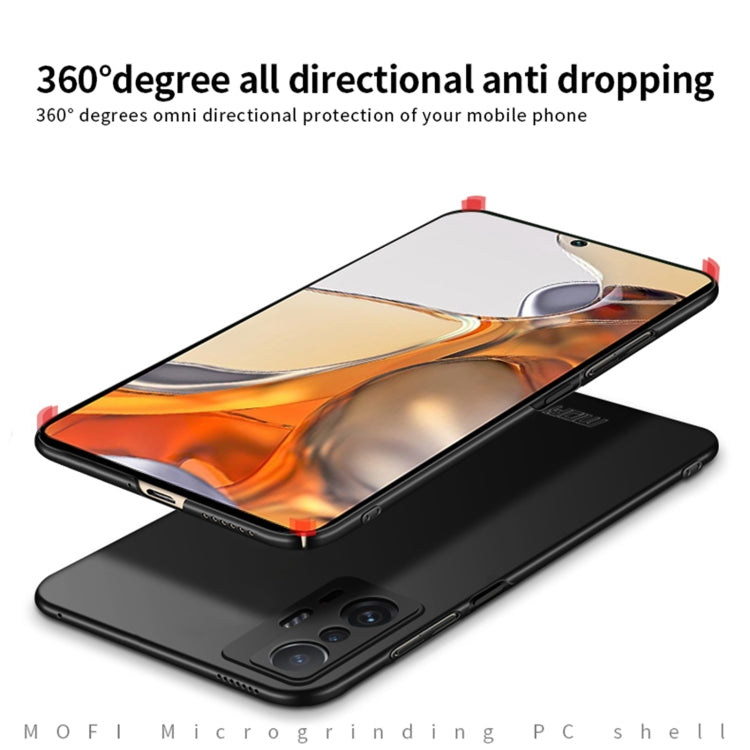 For Xiaomi Mi 11T / 11T Pro MOFI Frosted PC Ultra-thin Hard Phone Case(Red)