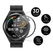 10 PCS For Huawei Watch GT Runner 46mm ENKAY Hat-Prince 3D Full Coverage Soft PC Curved Edge + PMMA HD Screen Protector Film
