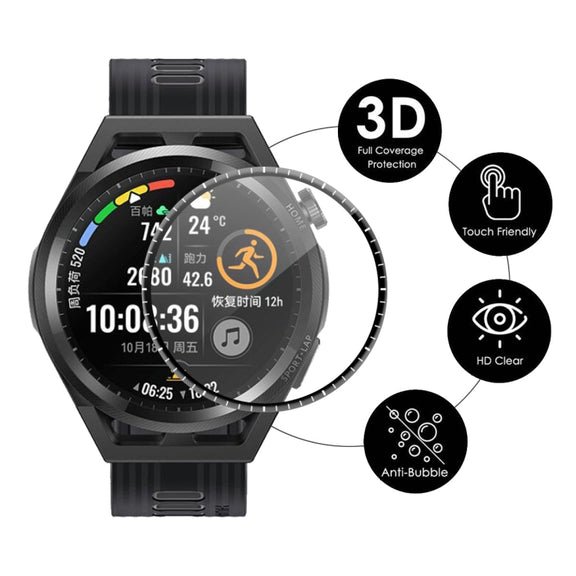 10 PCS For Huawei Watch GT Runner 46mm ENKAY Hat-Prince 3D Full Coverage Soft PC Curved Edge + PMMA HD Screen Protector Film