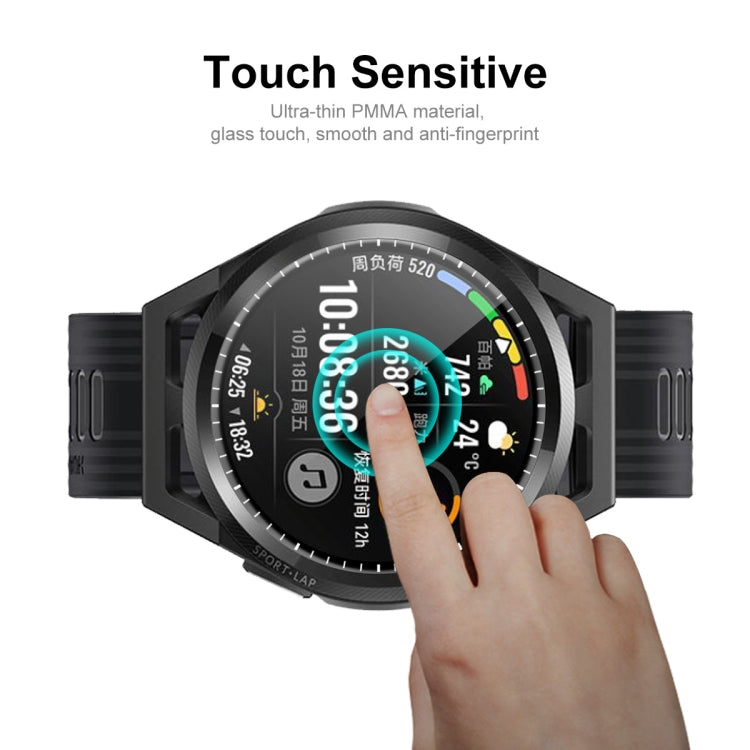 10 PCS For Huawei Watch GT Runner 46mm ENKAY Hat-Prince 3D Full Coverage Soft PC Curved Edge + PMMA HD Screen Protector Film