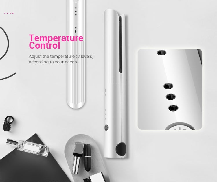 K-SKIN Portable Rechargeable Hair Straightener Curler Cordless Adjustable Temperature Fast Heat Ceramic Iron Styling Tool