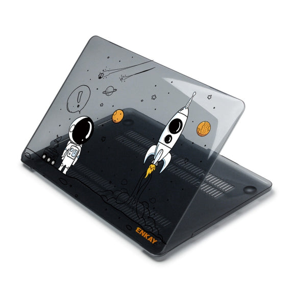 For MacBook Air 13.3 inch A1932 2018 ENKAY Spaceman Pattern Laotop Protective Crystal Case(Spaceman No.1)