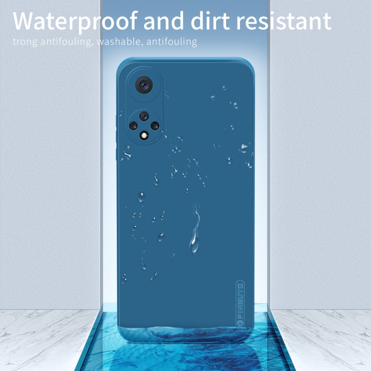 For Huawei nova 9 PINWUYO Liquid Silicone TPU Phone Case(Blue)