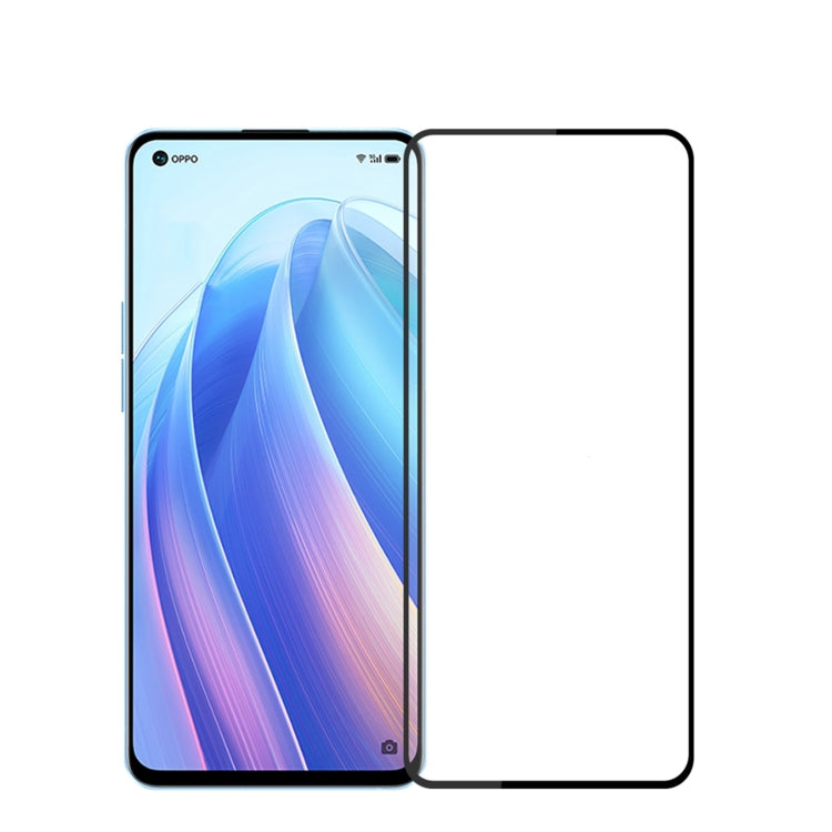 For OPPO Reno7 5G PINWUYO 9H 2.5D Full Screen Tempered Glass Film(Black)