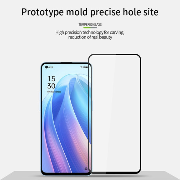 For OPPO Reno7 Pro 5G PINWUYO 9H 2.5D Full Screen Tempered Glass Film(Black)